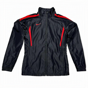 Nike Lightweight Swoosh Red & Black Running Jacket - Womens Small